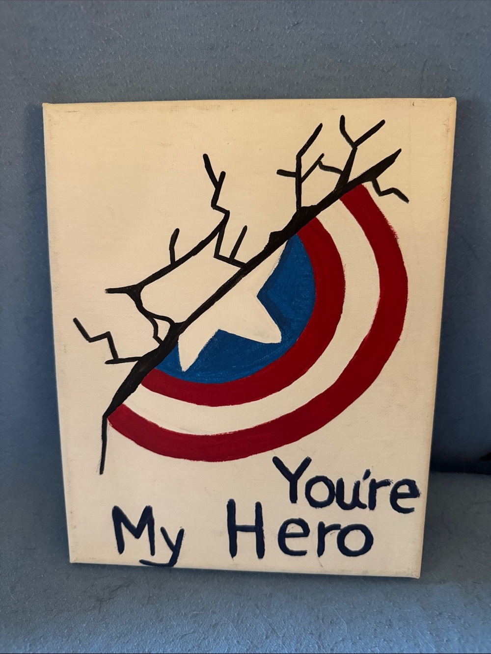 Wallpapher Patriotic Shield Art - Red, White, Blue, Black
